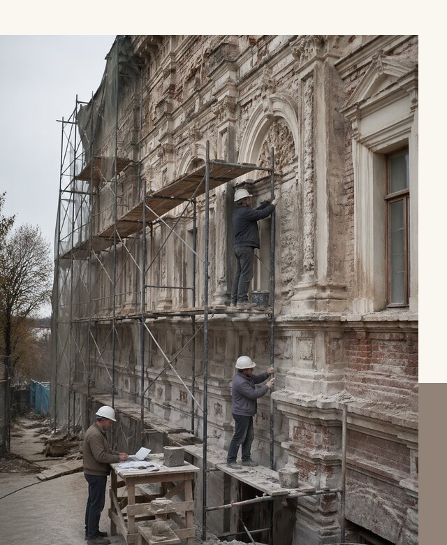 Реставрация объектов культурного наследия под ключ в Дзержинском