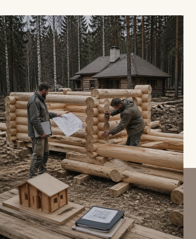 Проектирование и строительство домов из бревна в Дзержинском